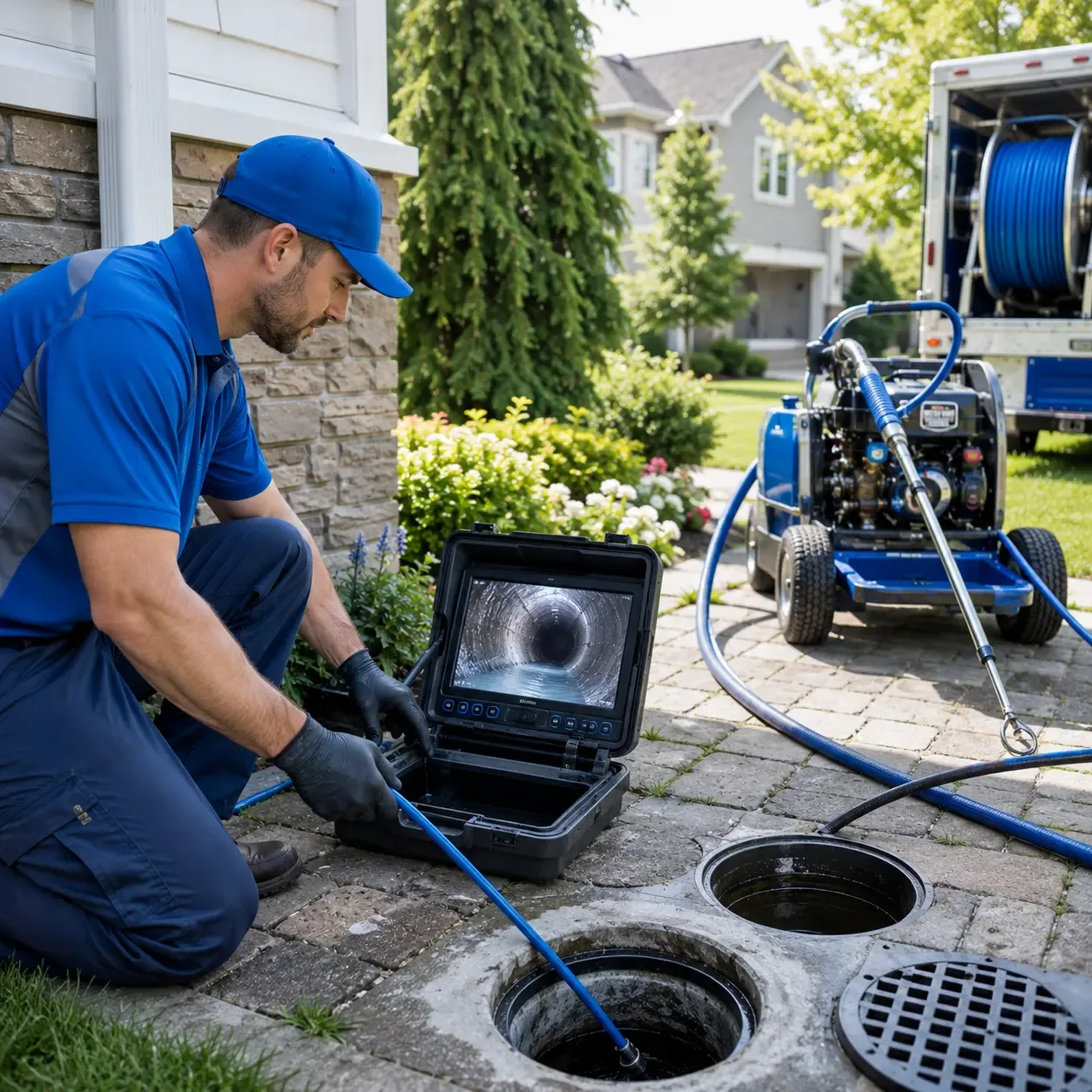 Outdoor drain cleaning professionals serving Zieglerville, PA